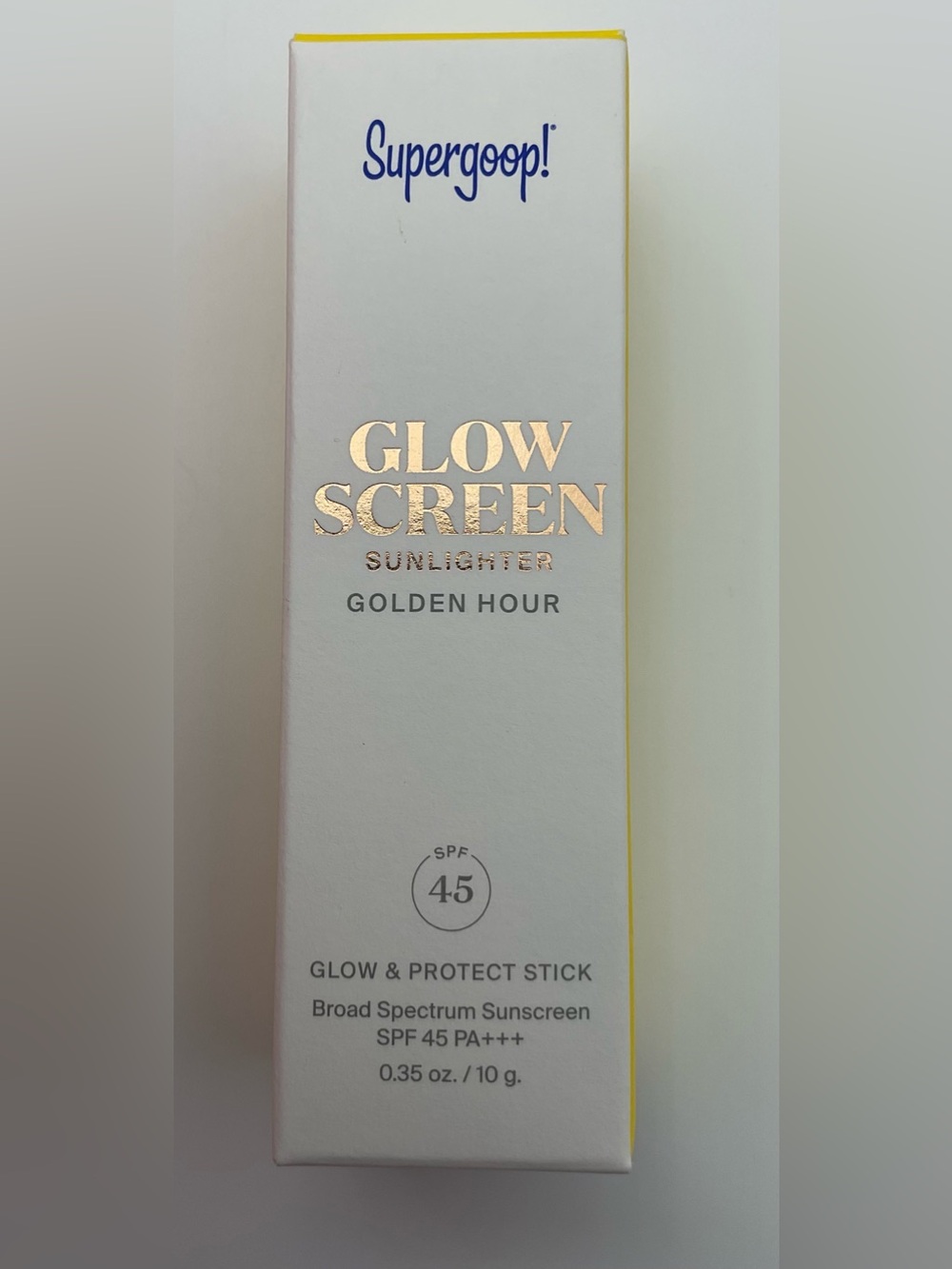 Supergoop Glow Screen Sunlighter Stick SPF 45 ~ Golden Hour Limited Edition NIB